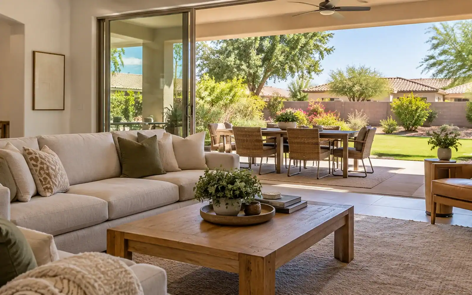Bright living room in a Chandler home