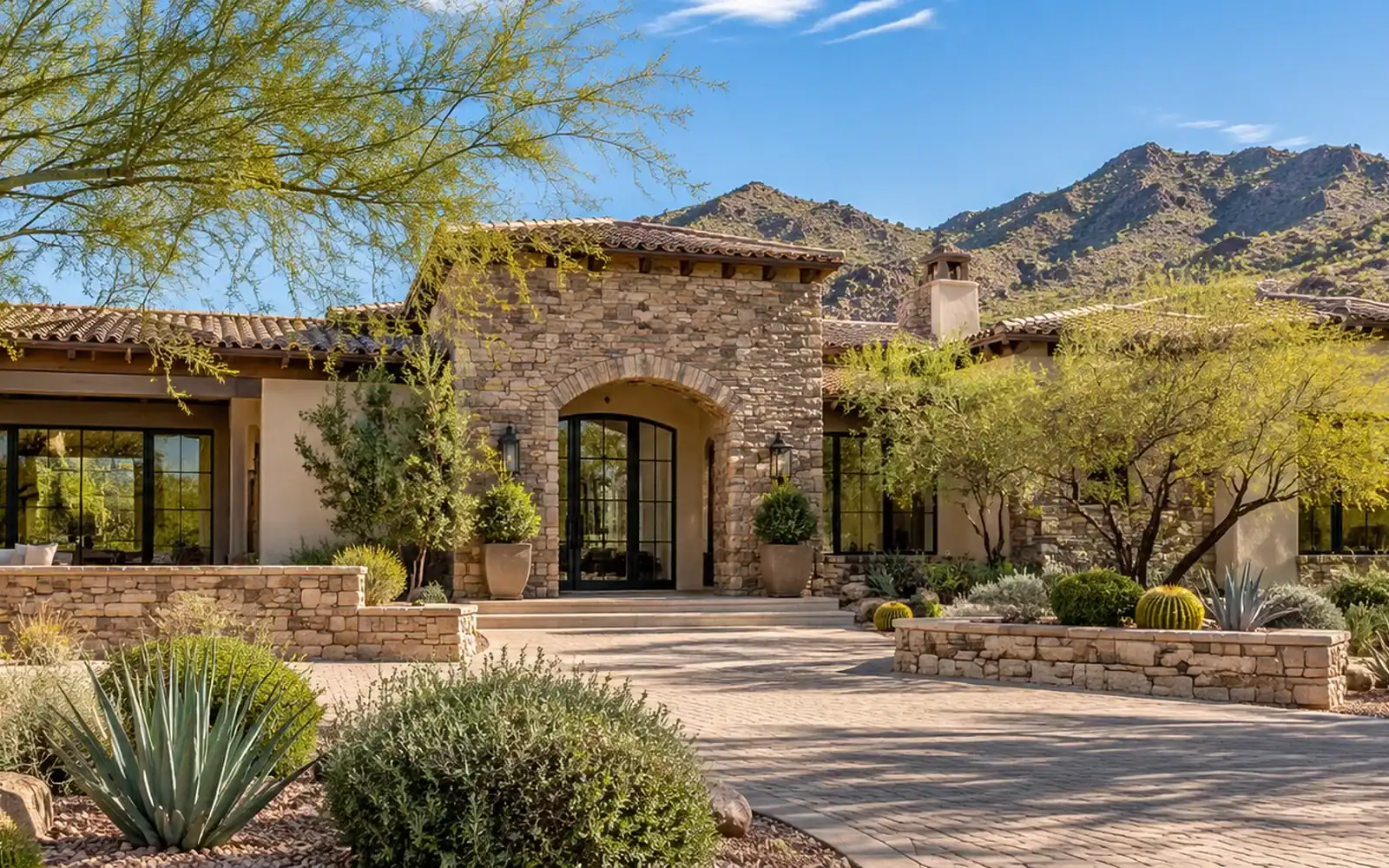 Paradise Valley estate home with mountain views